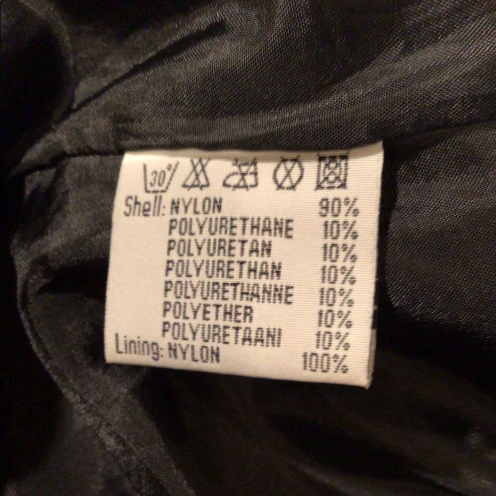 💕Host Pick💕⬇️PD⬇️NWOT Hennes Black collared nylon lined jacket water repellent - Picture 6 of 6